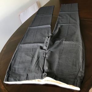 Pazoni Made In Italy Dray gray plain front pants